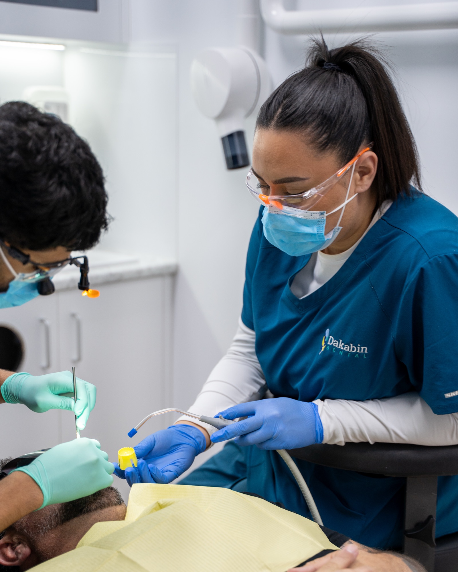 Dental team providing patient care